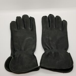 dark gray deer skin gloves size 7